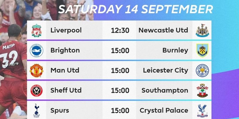 Lịch thi đấu bóng đá ngoại hạng anh là gì